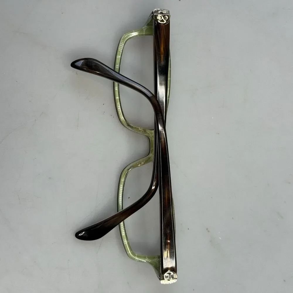 Kate Spade Ladies Green Brown Eyeglass Frames 130mm Case Prescription Frames EUC